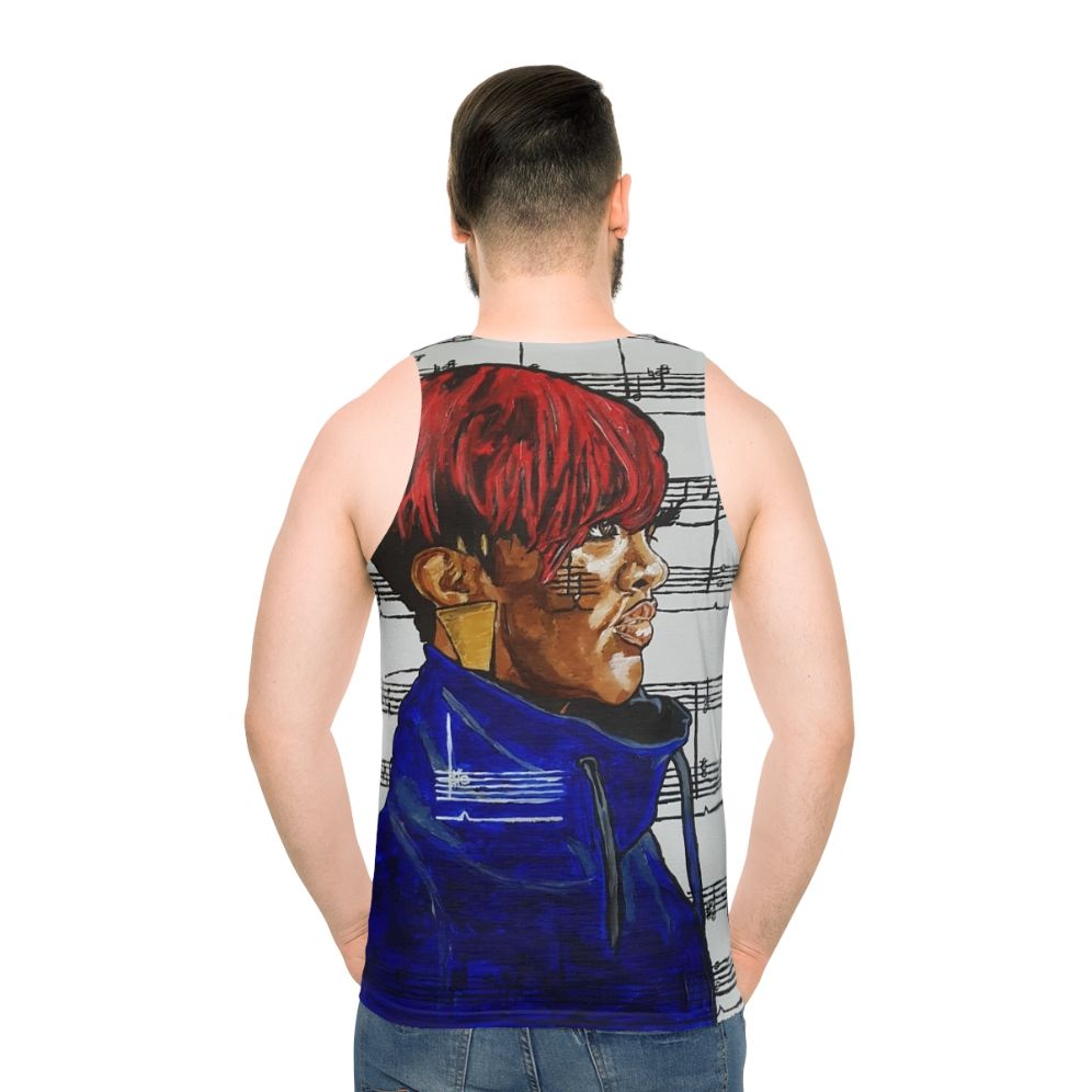 Rapsody Unisex Hip Hop Tank Top - men back