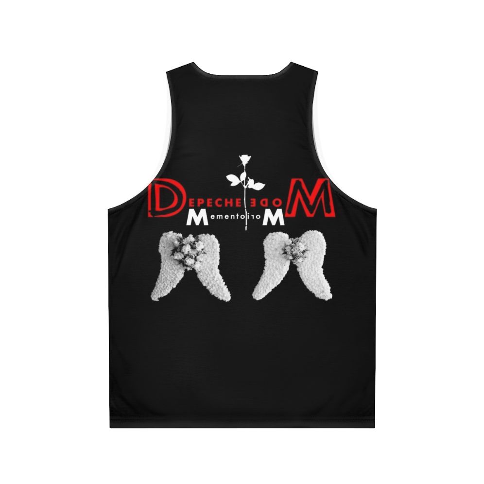 Depeche Mode unisex tank top with retro 80s graphic design - Back