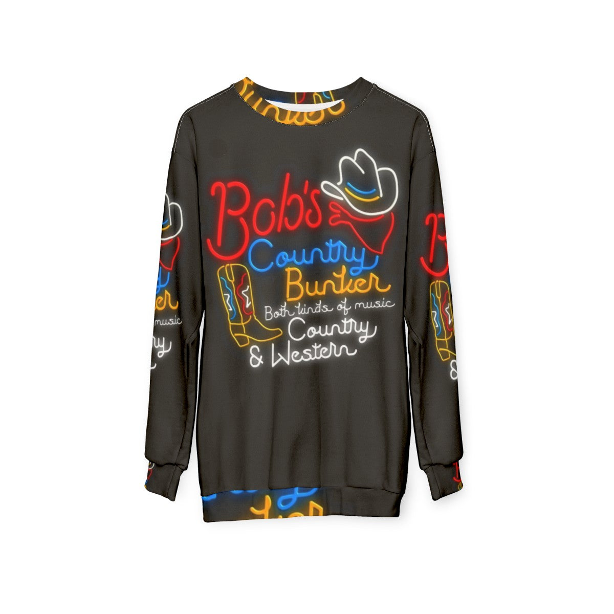 Bob's Country Bunker Classic Country Music Sweatshirt - hanging