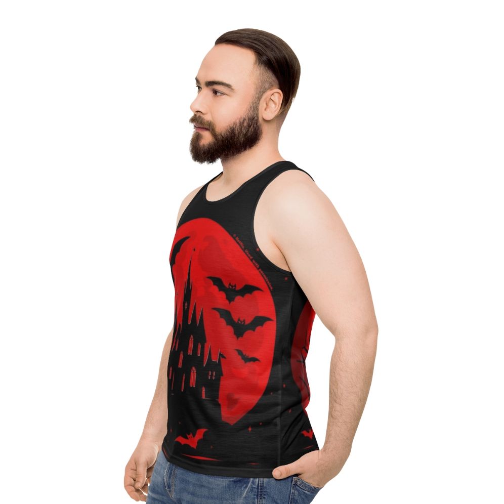 Minimalist Castlevania Netflix Series Unisex Tank Top - men side