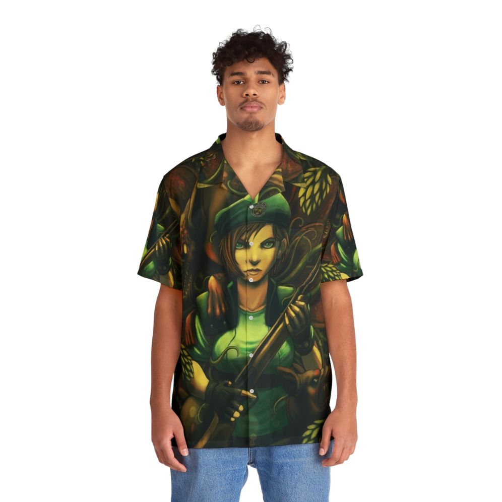 Resident Evil Jill Valentine Hawaiian Shirt - People Front