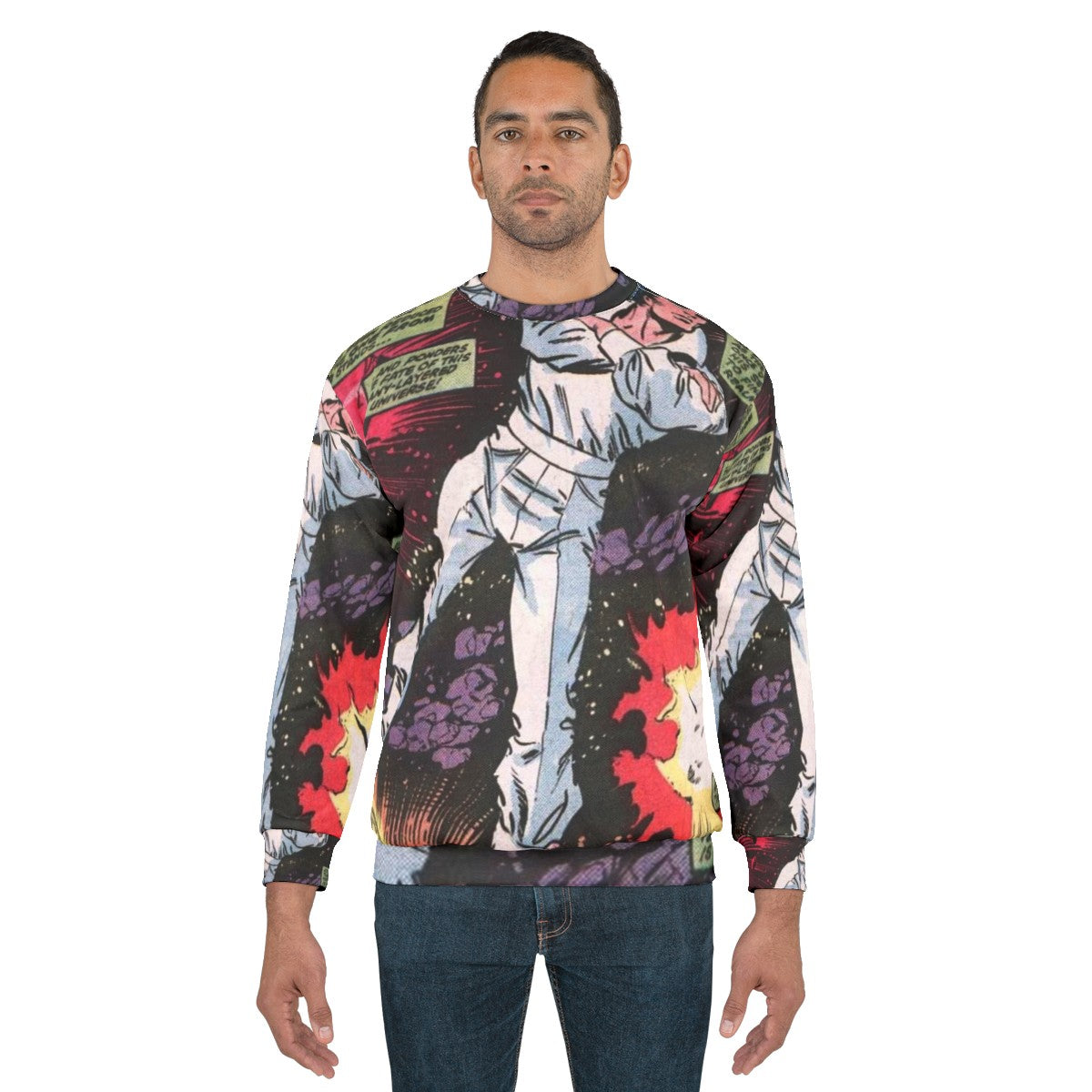 Comic book superhero Beyonder space themed sweatshirt - men