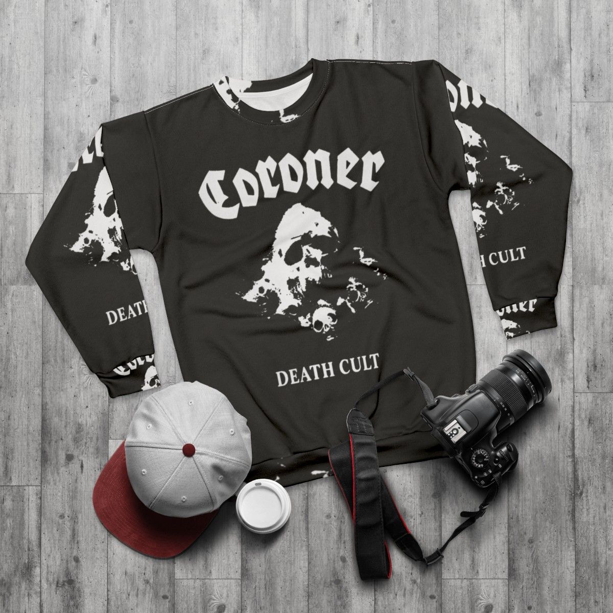 Coroner Band Heavy Metal Sweatshirt - flat lay