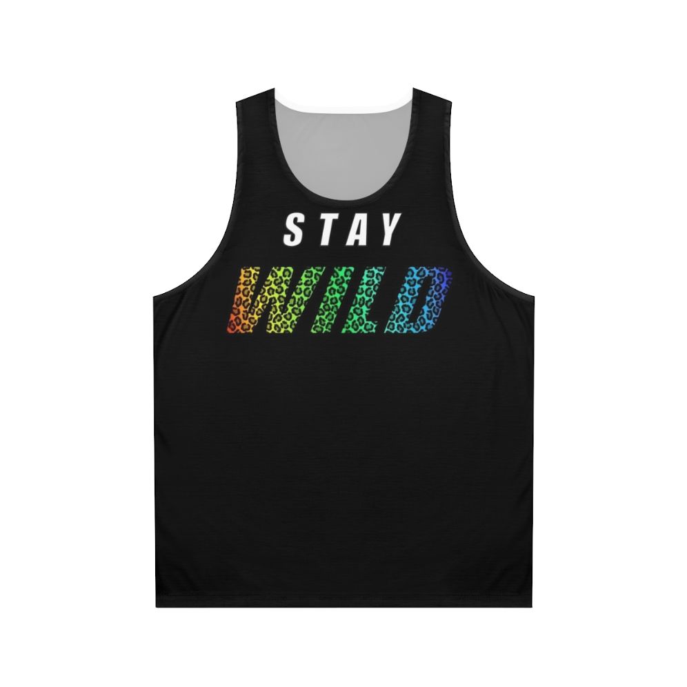 Stay Wild Unisex Tank Top with Ben Azelart Design