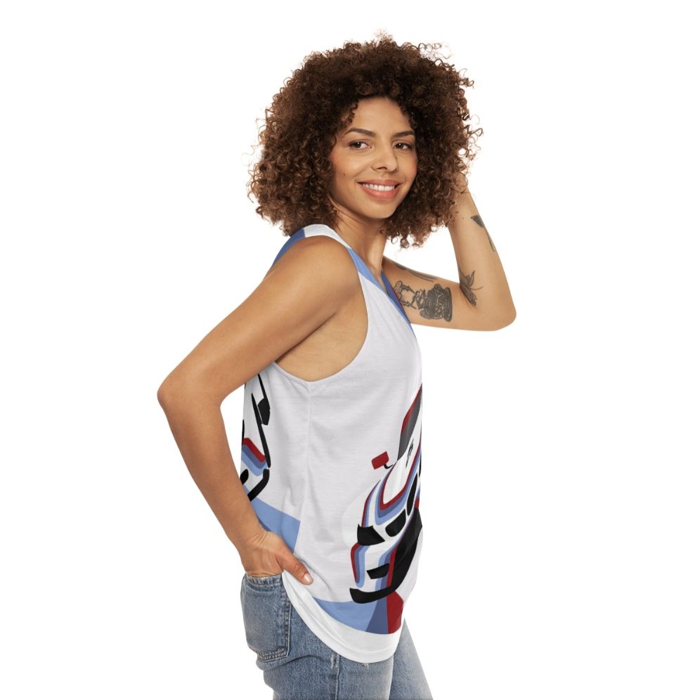 BMW Z4 GTLM Race Car Inspired Unisex Tank Top - women side