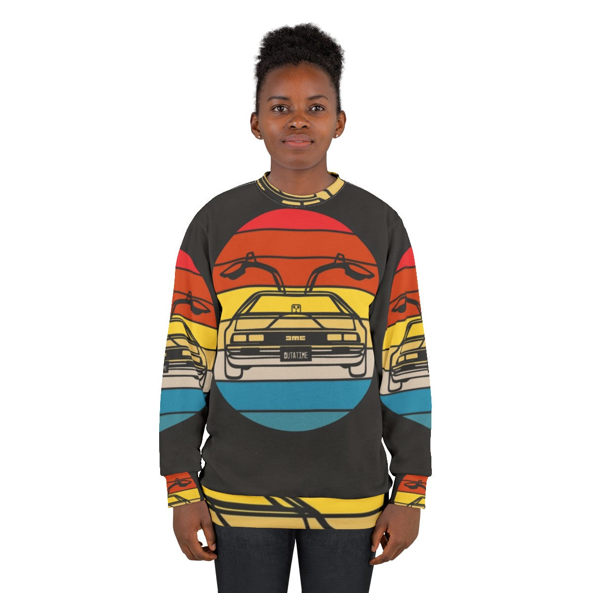 Delorean Sunset Sweatshirt - Back to the Future Inspired Fashion - women