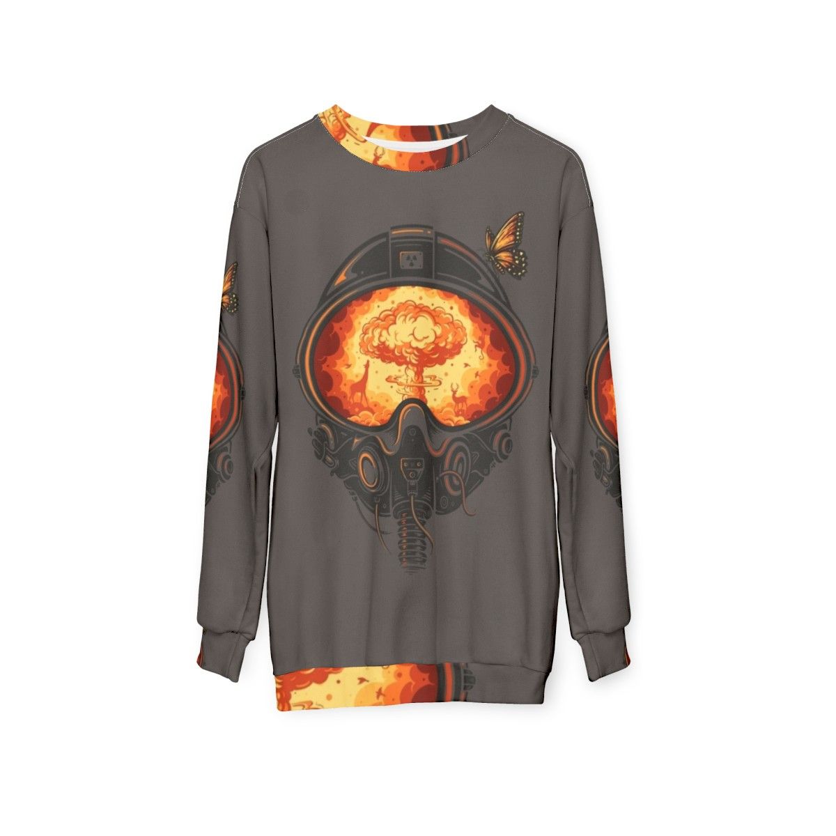 Pilot's Farewell Sweatshirt with Nature and Animal Design - hanging