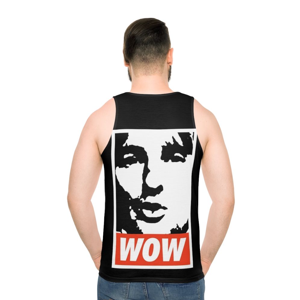 Owen Wilson "Wow" Unisex Tank Top - men back