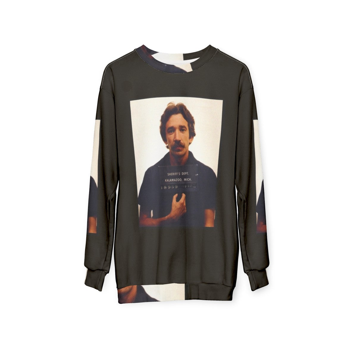 Tim Allen Mugshot Sweatshirt - hanging