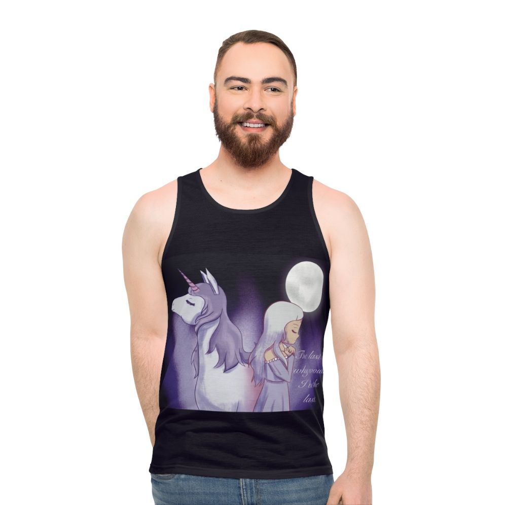 The Last Unicorn Unisex Tank Top - men