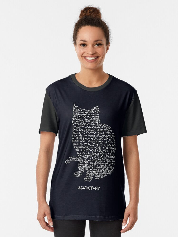 Schroedinger's Cat Graphic T-Shirt - Quantum Physics, Astrophysics, Nerd Design - Women