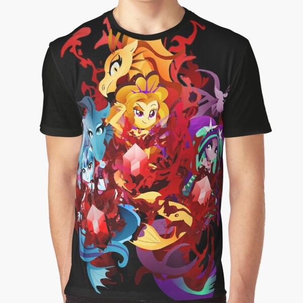 The Dazzlings Equestria Girls Graphic T-Shirt featuring Adagio Dazzle, Aria Blaze, and Sonata Dusk