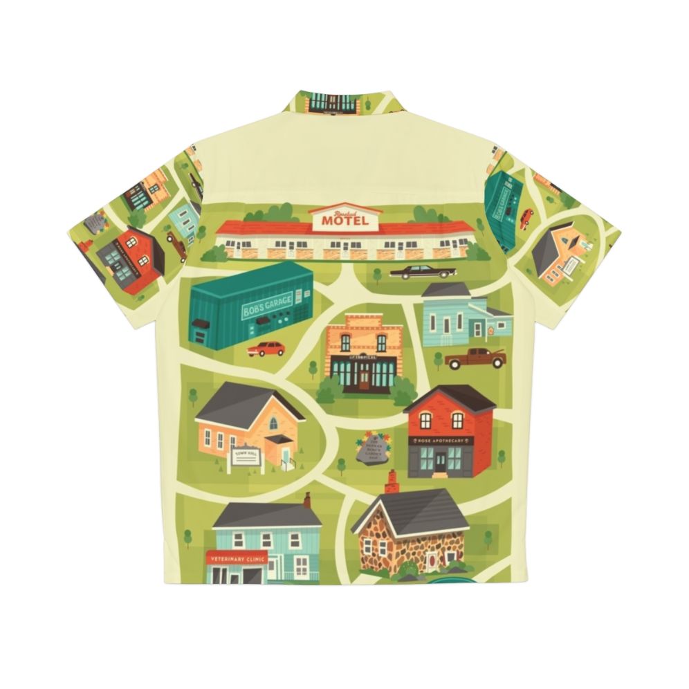 Schitt's Creek Town Map Hawaiian Shirt - Back