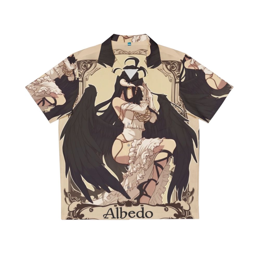 Pinup Albedo anime-inspired Hawaiian shirt