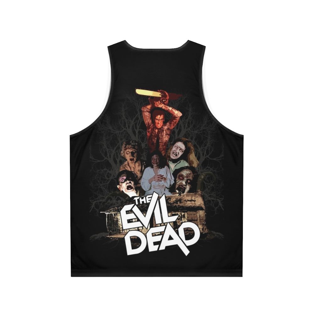 The Evil Dead Unisex Horror Tank Top with Ash Williams and Deadites - Back