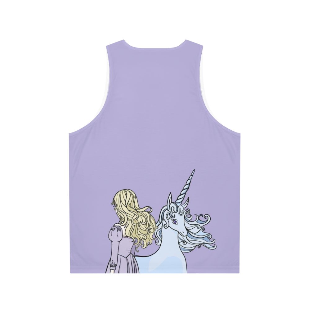 The Last Unicorn Lady Amalthea Unisex Unicorn Tank Top - Back