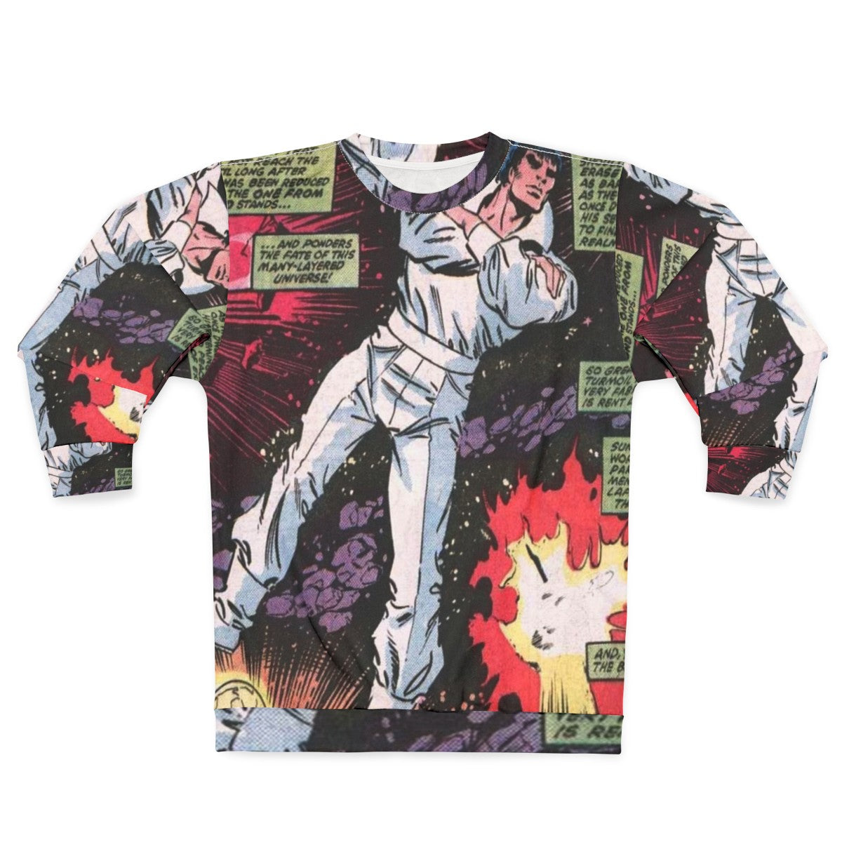 Comic book superhero Beyonder space themed sweatshirt