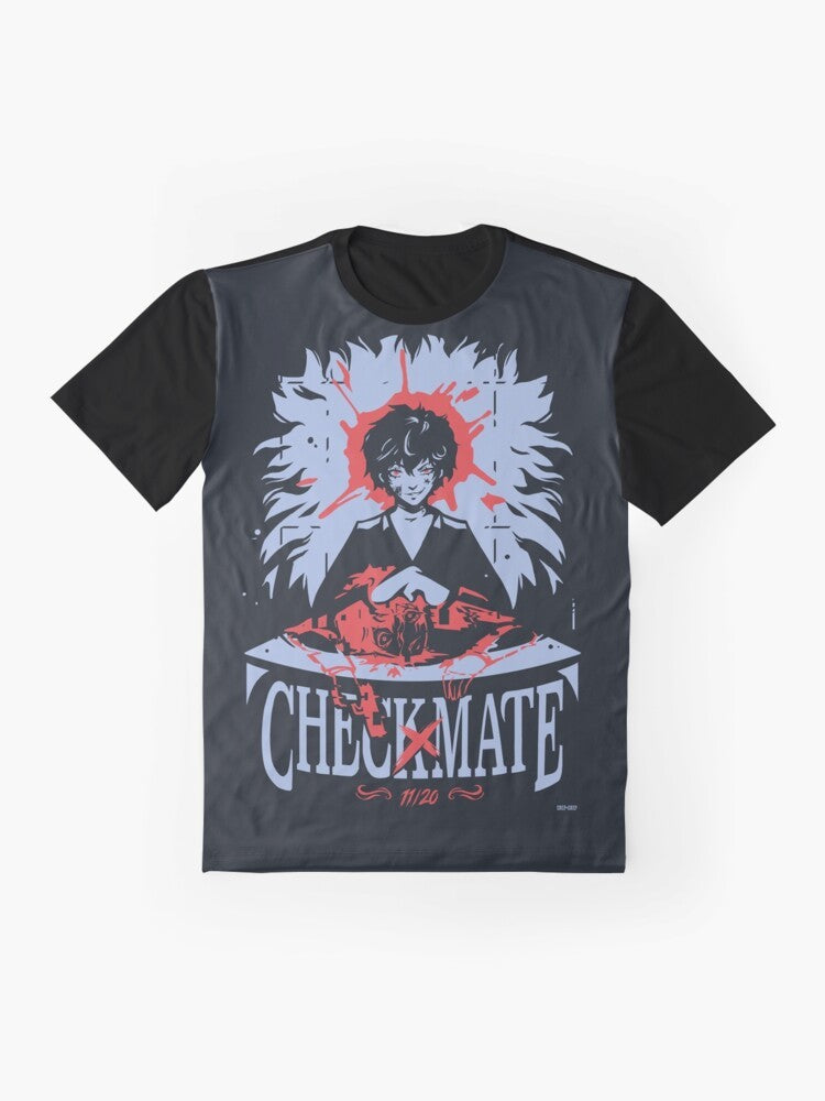 Persona 5 Royal Checkmate! Graphic T-Shirt featuring the Phantom Thieves of Hearts - Flat lay