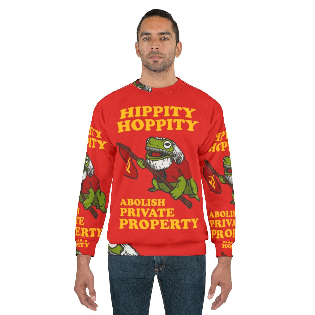 Abolish Private Property Hippity Hoppity Sweatshirt - men