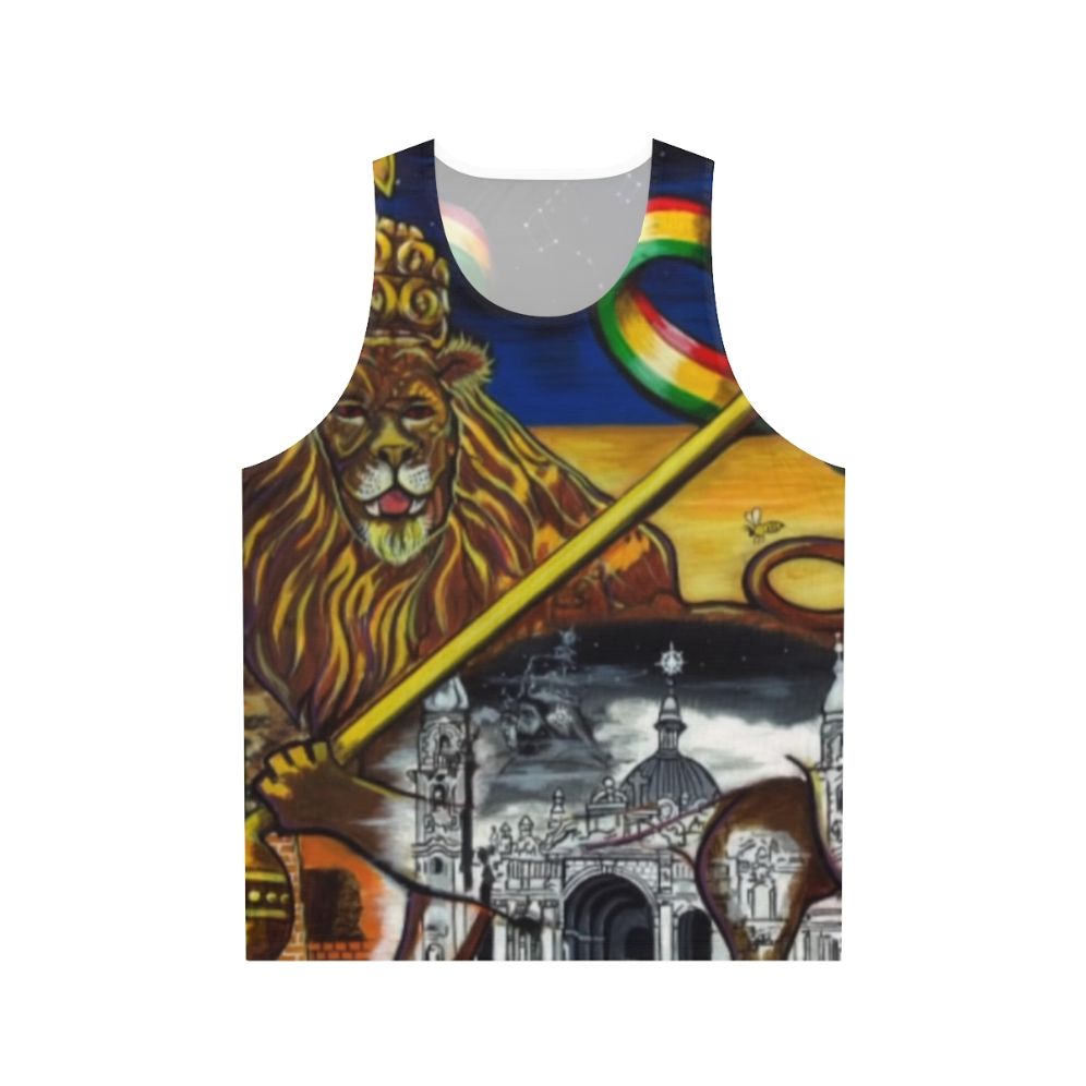 Midnite Zion Unisex Rastafarian Lion of Judah Tank Top