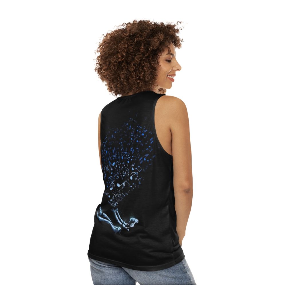 Unisex Universe of Sound Tank Top - women back