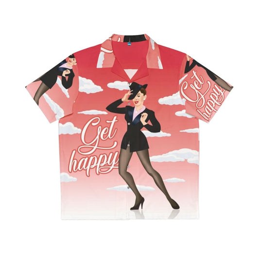 Vibrant Hawaiian Shirt Inspired by Judy Garland's Hollywood Style