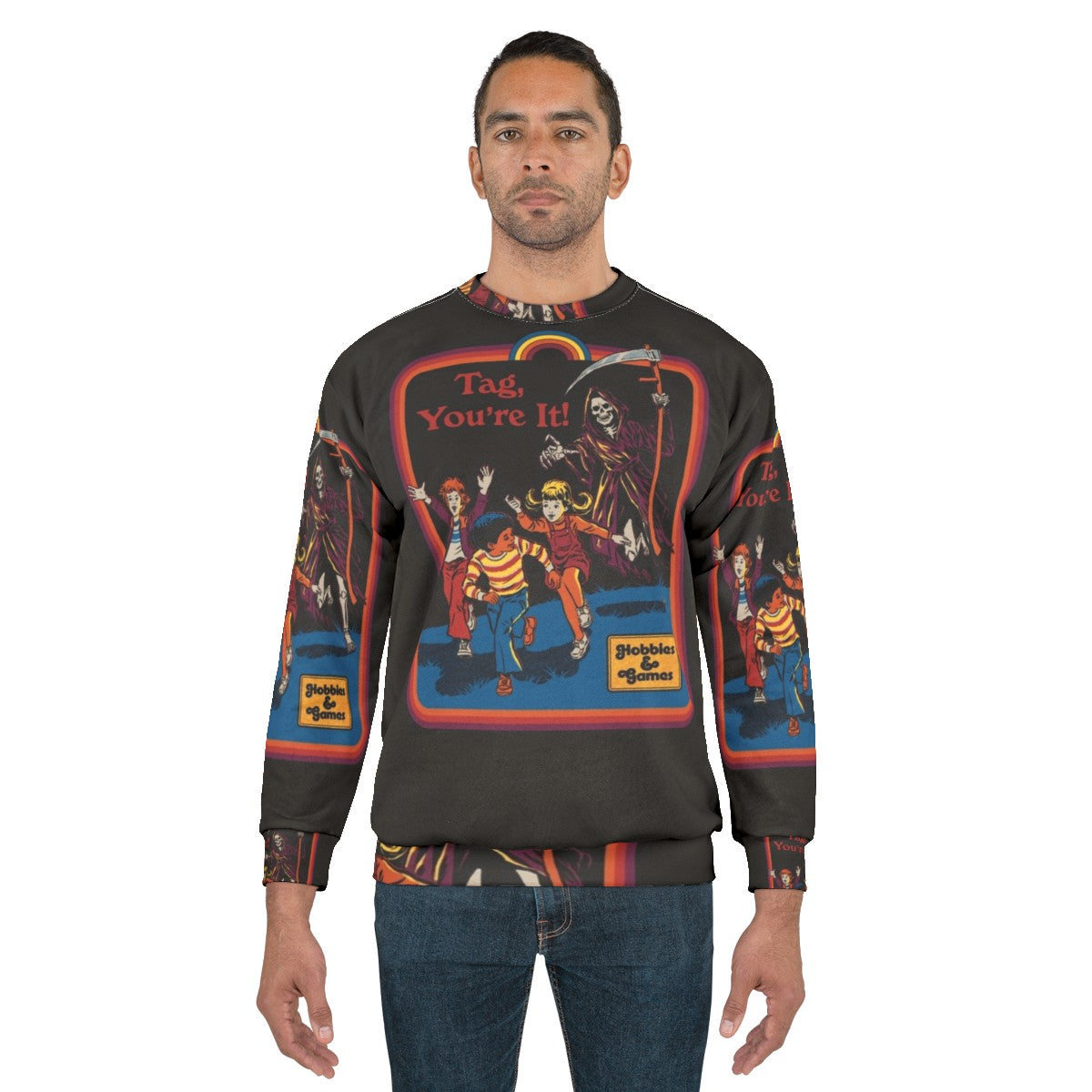 "Tag You're It" Retro Vintage Horror Sweatshirt - men