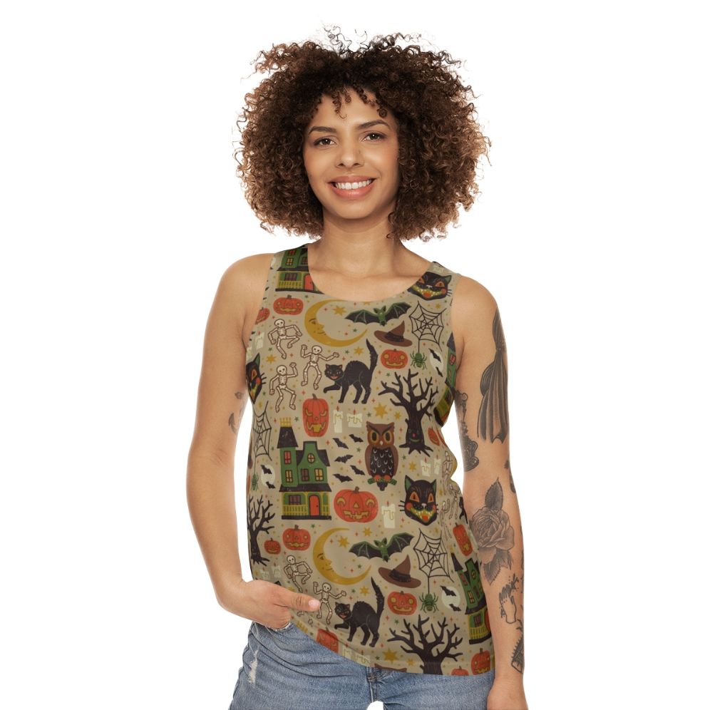 Vintage Halloween Unisex Tank Top - women