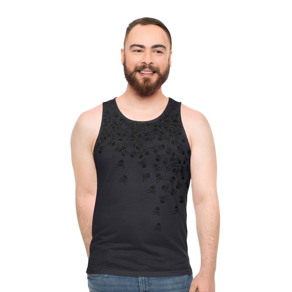 Noctis skull and crossbones unisex gaming tank top - men