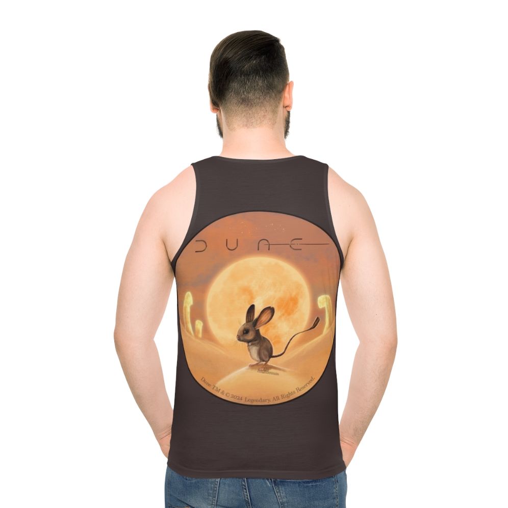 Dune movie inspired unisex tank top - men back