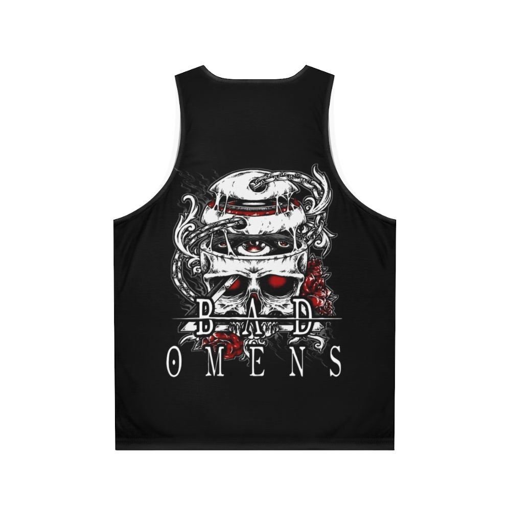 Broken Skull Castlevania Inspired Unisex Tank Top - Back