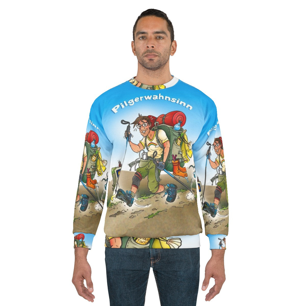 Pilgrims Madness Sweatshirt for Spiritual Journey and Hiking - men