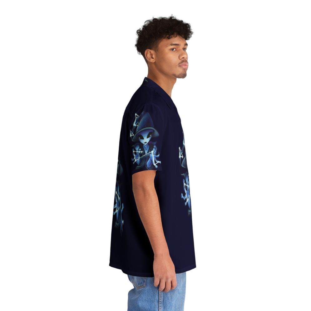 Galaxy Witch Alien Hawaiian Shirt - Intergalactic Tropical Style - People Pight