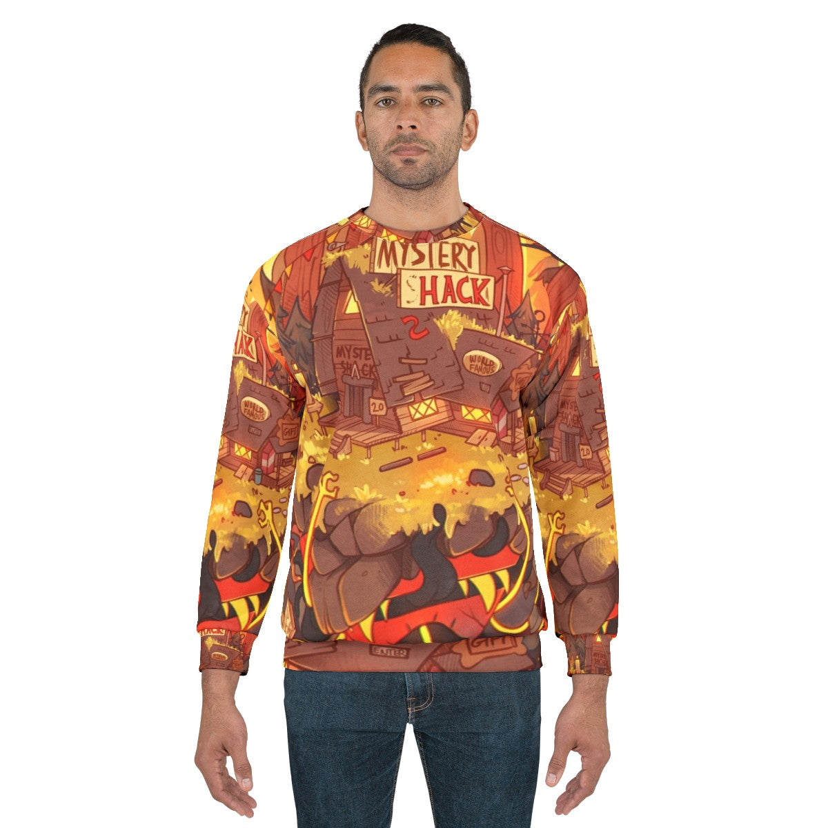 Weirdmageddon Gravity Falls Bill Cipher Sweatshirt - men