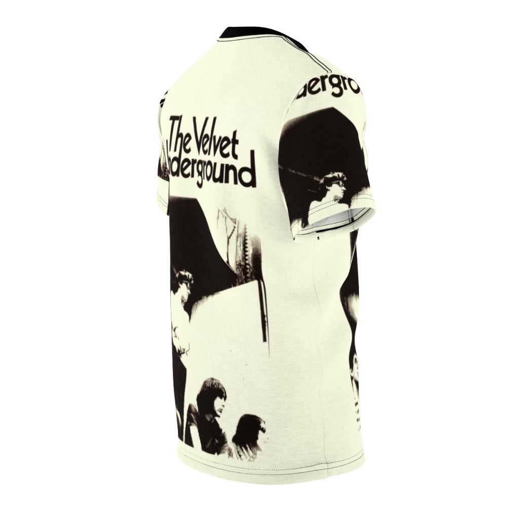 Vintage-style t-shirt featuring the Velvet Underground band name and imagery - men right