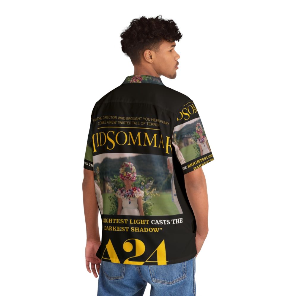 Midsommar movie poster Hawaiian shirt featuring horror film imagery - People Back