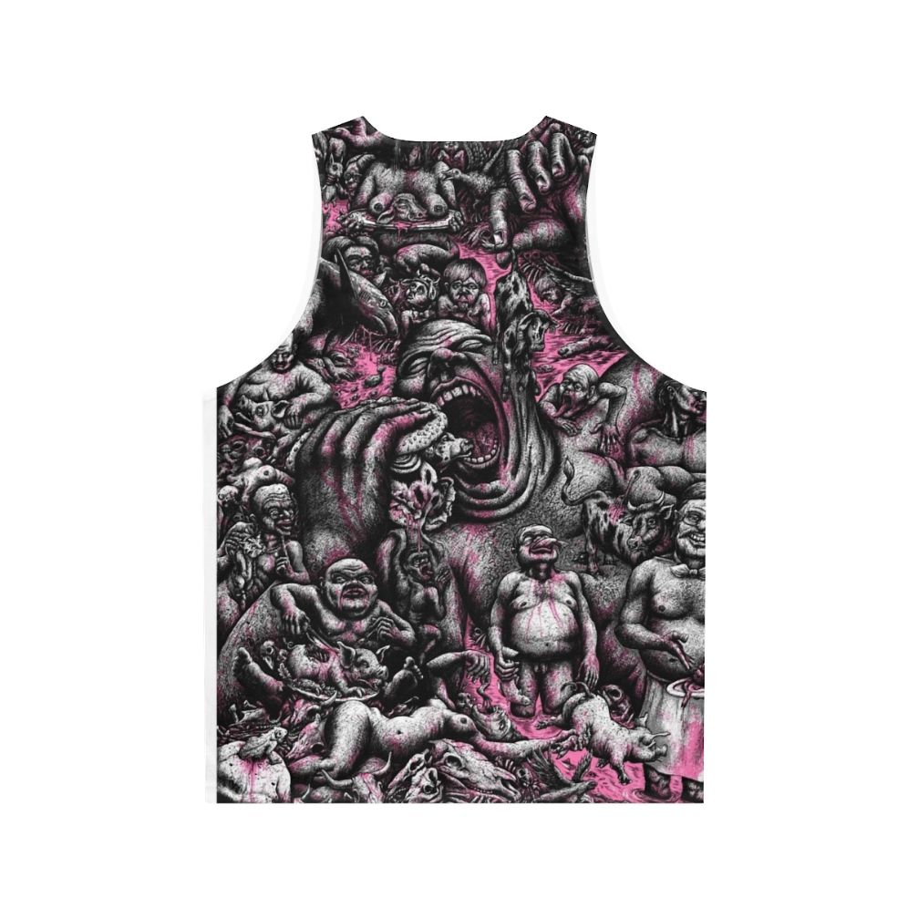 Bloody Horror Skull Unisex Tank Top - Back