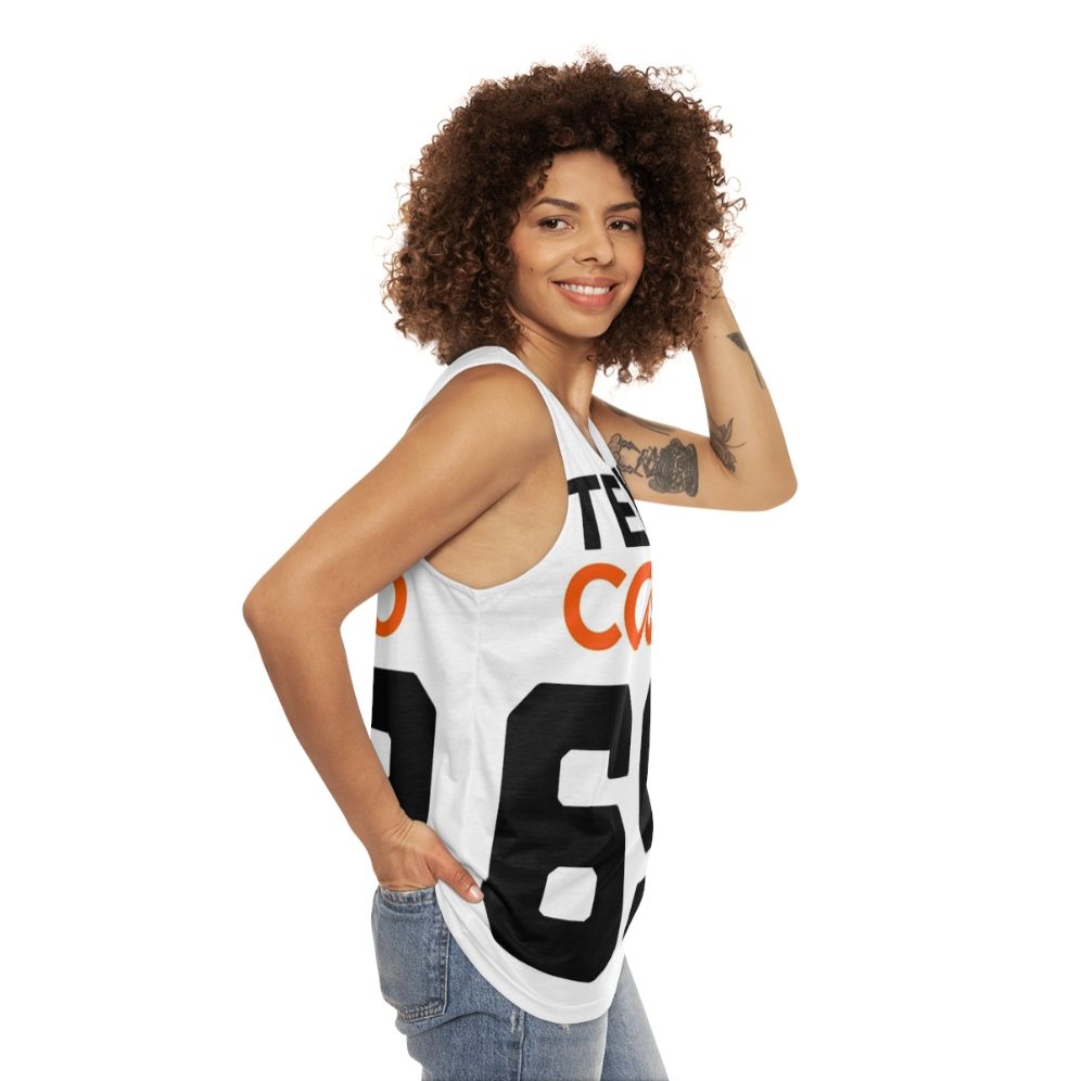 Team Coco unisex football jersey style tank top - women side