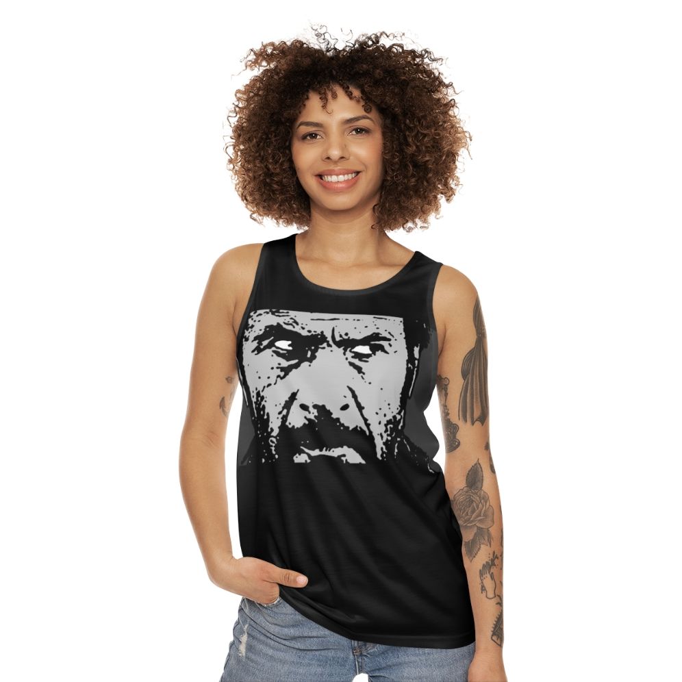 Tuco Unisex Tank Top featuring Clint Eastwood's iconic character from Sergio Leone's Spaghetti Western films - women