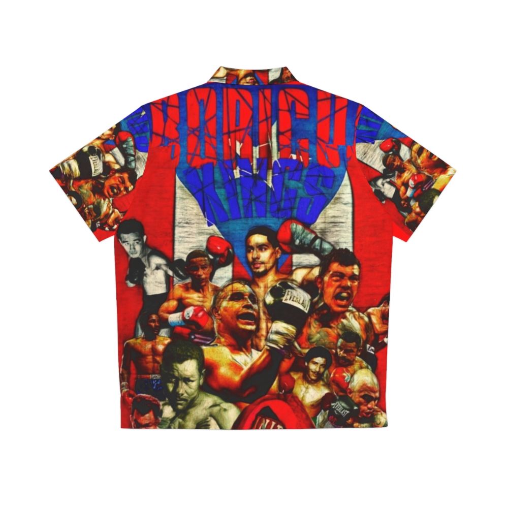 Boricua Kings Puerto Rican Boxing Hawaiian Shirt - Back