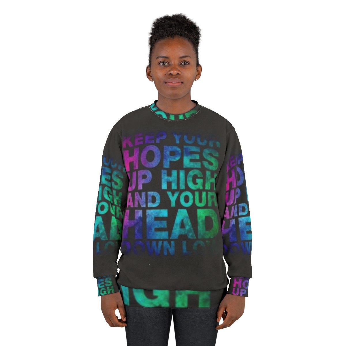 Hopes High emo sweatshirt for music fans - women