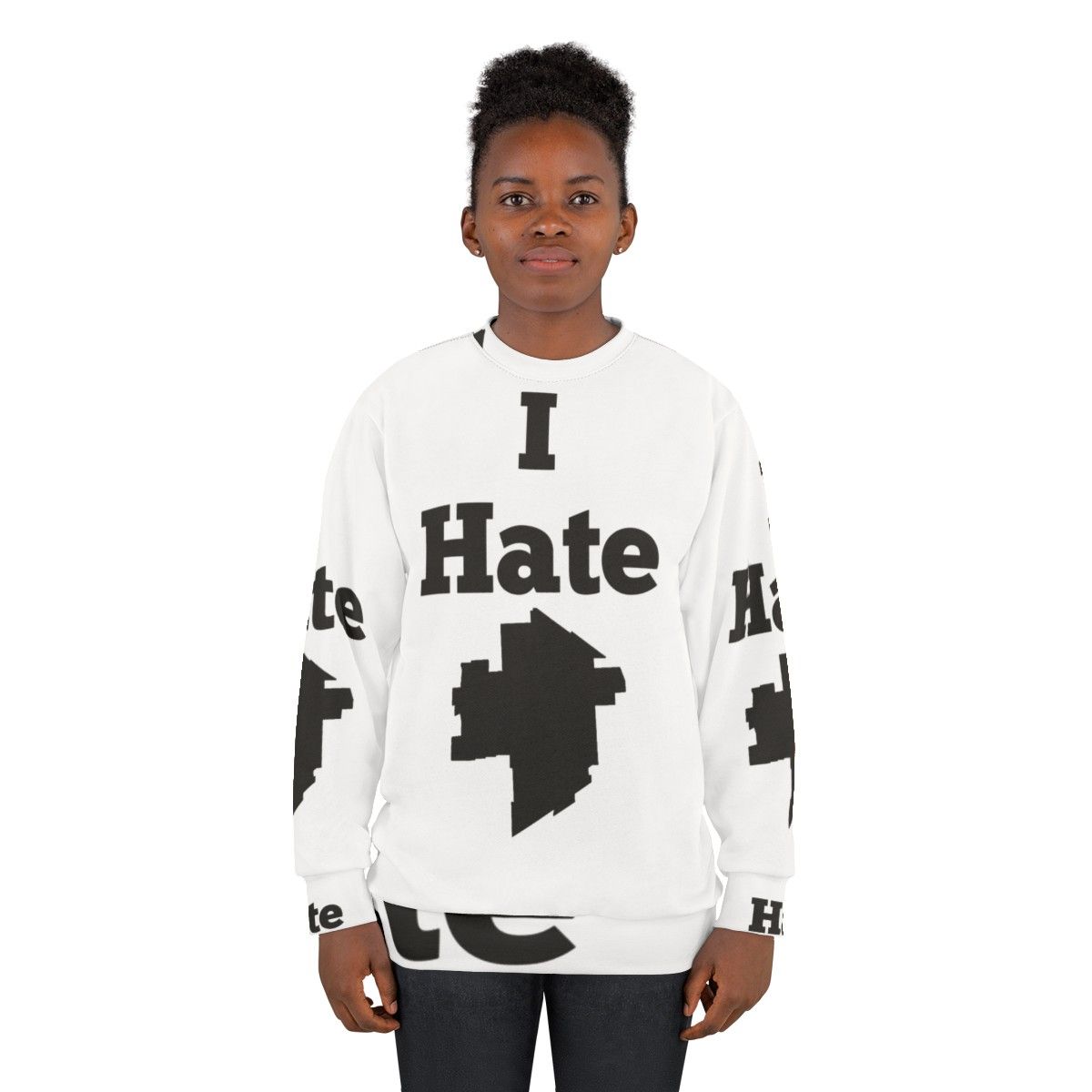 I Hate Winnipeg Sweatshirt with Winnipeg and The Weakerthans design - women