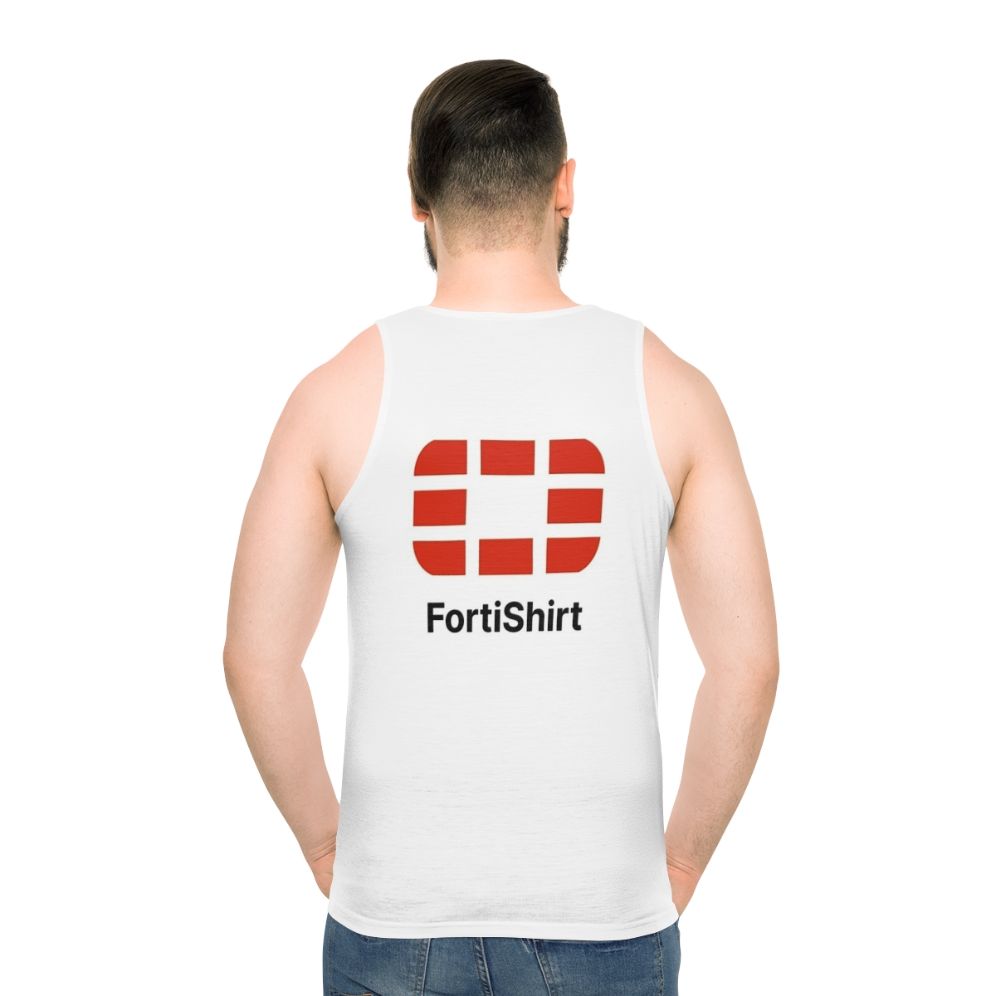 Fortinet Fortishirt Unisex Cybersecurity Tank Top - men back