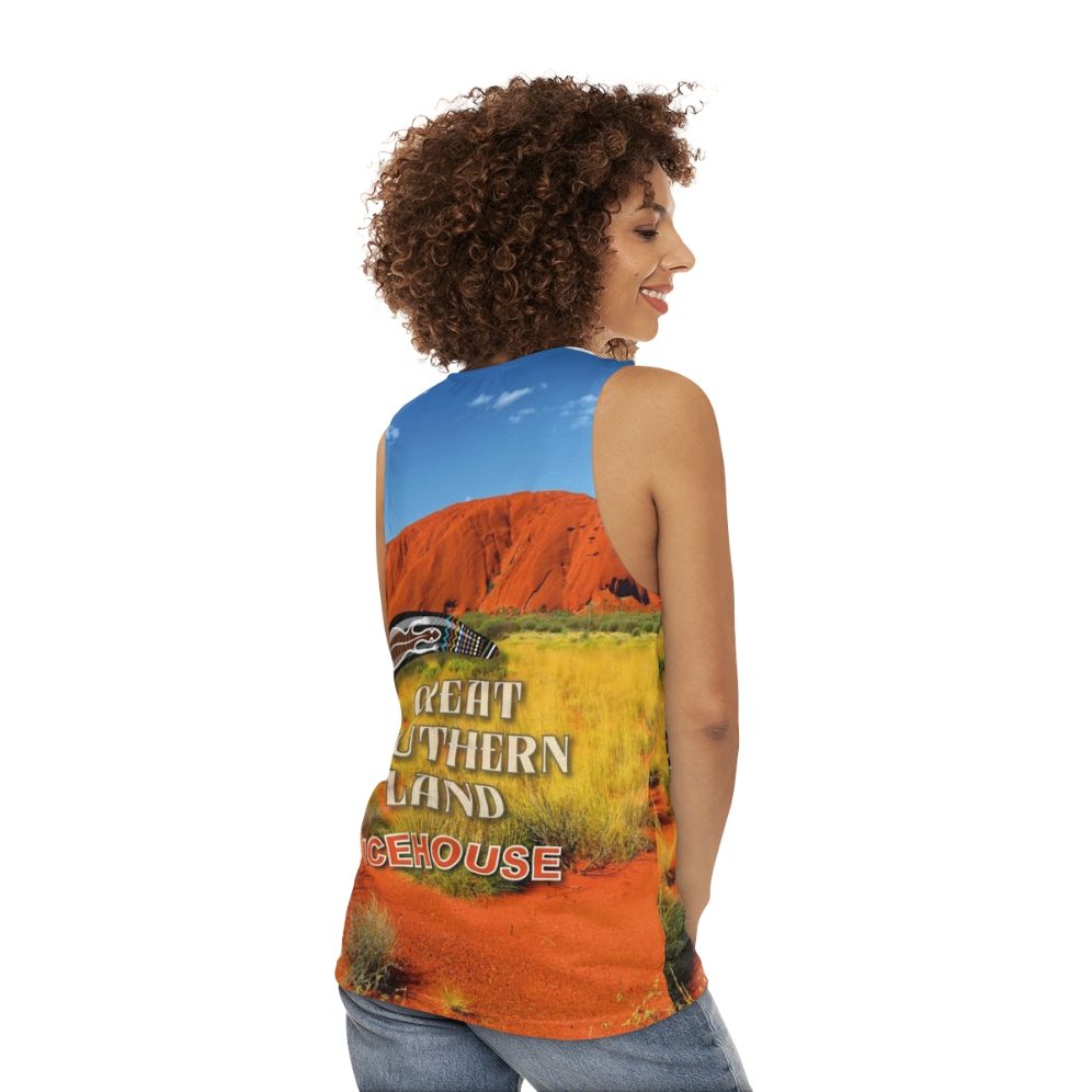 Unisex Tank Top featuring Great Southern Land Australian Band - women back