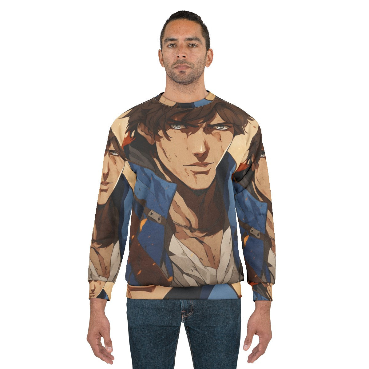 Castlevania Richter Belmont Netflix Sweatshirt - Symphony of the Night Fanart - men