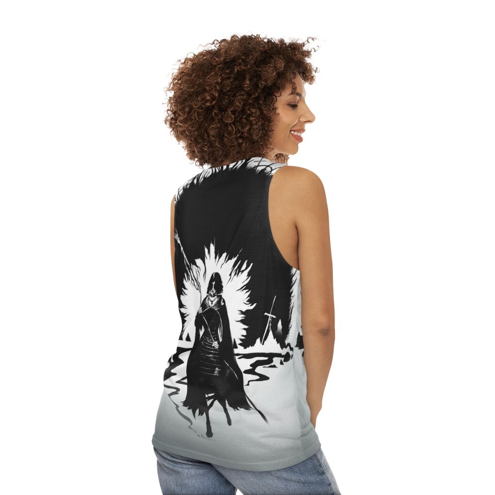 Dark Souls Maiden in Black Unisex Tank Top - women back