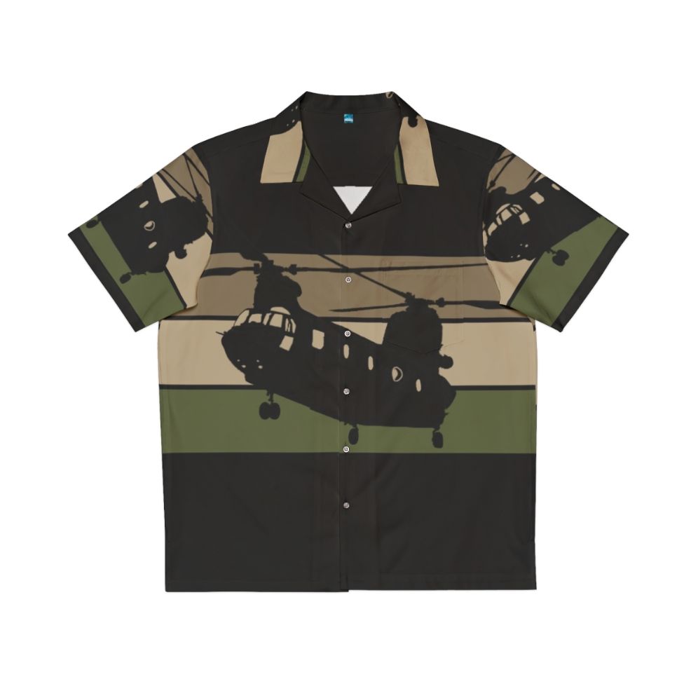 Chinook Helicopter Hawaiian Shirt