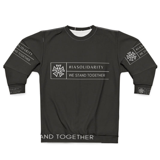 IATSE Solidarity Sweatshirt with "We Stand Together" text and logo