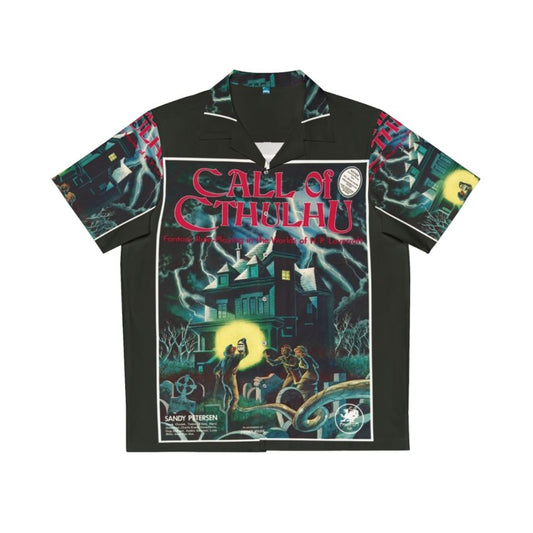 Cthulhu Horror Hawaiian Shirt featuring the iconic 1st Edition cover art