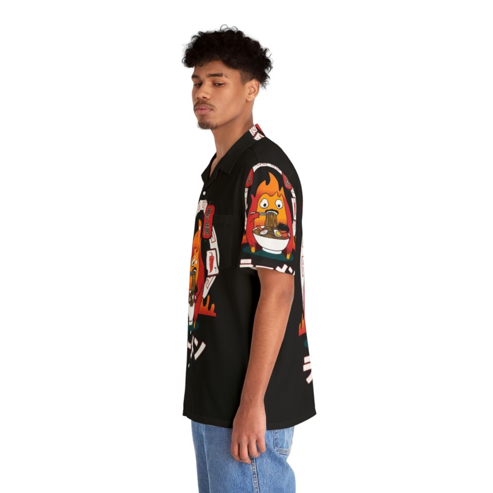 Spicy Calcifer Studio Ghibli Inspired Hawaiian Shirt - People Left